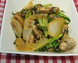 鯖缶de鯖ニラ炒め作り方2写真