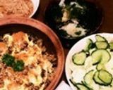 春菊とぶなしめじのお味噌汁作り方8写真