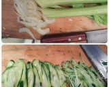 セロリと鶏肉の常備野菜作り方1写真