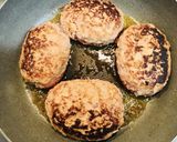 簡単イタリアンチーズハンバーグ作り方4写真