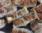 厚揚げの豚バラ巻き☆こってり味噌味作り方1写真