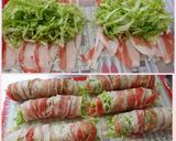 キャベツたっぷりサクサク春巻き☆梅肉添え作り方5写真