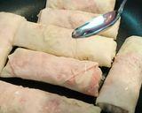 キャベツたっぷりサクサク春巻き☆梅肉添え作り方7写真