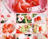 弁当・おせちに♡かわいいカニカマ三つ編み作り方7写真