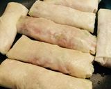 キャベツたっぷりサクサク春巻き☆梅肉添え作り方8写真