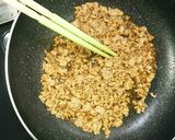 【 かぼちゃとひき肉のサラダ】作り方3写真