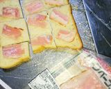 簡単♥お酒のアテにも♥ベーコントースト♥作り方4写真