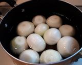 新玉ねぎにベーコンミニトマトの冷温スープ作り方1写真