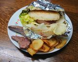 ガーリックソルトビーフのライスバーガー作り方7写真