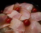 新玉ねぎにベーコンミニトマトの冷温スープ作り方3写真