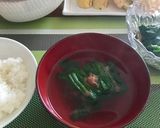 ズボラ母さんのほうれん草の即席お吸い物♬作り方3写真