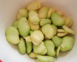 そら豆と桜えび＊おやき風おつまみ作り方1写真