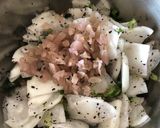 かぶのゆかりとカリカリ梅和え！作り方4写真