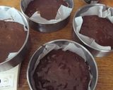 濃厚♡どっしり♡Wチョコチーズケーキ作り方3写真