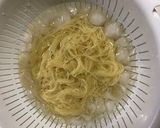 ホタテとたらこの冷製わさびクリームパスタ作り方4写真