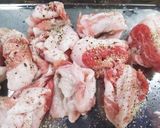 豚こまネギ炒め焼き作り方1写真