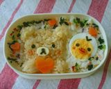 リラックマのキャラ弁作り方1写真