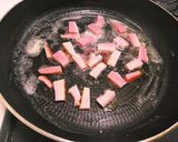 玉白茸としめじのベーコン炒め作り方2写真