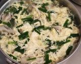 ニラ玉スープ 舞茸いり作り方6写真