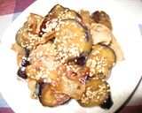 ✿簡単！なす&豚バラ肉のにんにく炒め✿作り方5写真