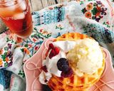 ホエイ再利用！お砂糖なしの玄米粉ワッフル作り方11写真