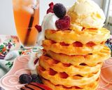 お砂糖なし！玄米粉のヨーグルトパンケーキ作り方15写真