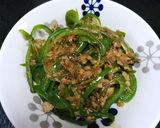 簡単　ピーマンと豚ひき肉の春雨炒め作り方6写真