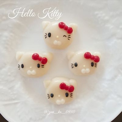 キティ　根付け　くりいむ白玉 デコ白玉☆団子♪キティちゃん by zun−ko 【クックパッド