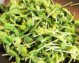 豆苗と油揚げ炒めver簡単作り方4写真