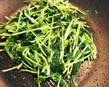 豆苗と油揚げ炒めver簡単作り方5写真