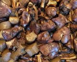 蒟蒻が人気のレバーの梅煮(きのこ入り)作り方8写真