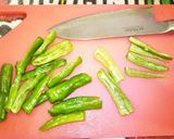 ししとうとセロリのきんぴら作り方1写真