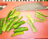 ししとうとセロリのきんぴら作り方1写真