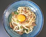 牛肉と小松菜のレンチンうどん【リメイク】作り方4写真