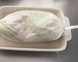レンジ5分♫鮭と野菜ののつつみ焼き作り方2写真