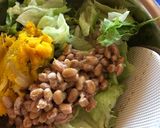納豆とかぼちゃサラダのまぜご飯作り方2写真