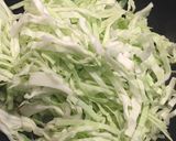 千切りキャベツだけのアーリオオーリオ作り方3写真
