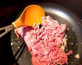 破竹とひき肉、糸こんにゃくの炒め煮作り方4写真