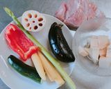 美味しい☆鶏肉と彩り夏野菜の甘酢和え作り方1写真