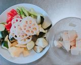 美味しい☆鶏肉と彩り夏野菜の甘酢和え作り方2写真