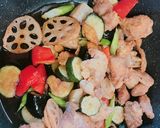 美味しい☆鶏肉と彩り夏野菜の甘酢和え作り方7写真