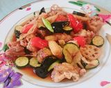 美味しい☆鶏肉と彩り夏野菜の甘酢和え作り方8写真