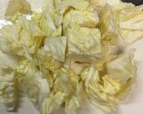 ピリ辛♪水菜とキャベツの塩昆布炒め作り方2写真