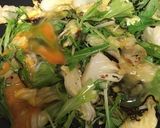 ピリ辛♪水菜とキャベツの塩昆布炒め作り方8写真