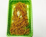 塾弁解説URL追記）扇状地やきそば弁当作り方2写真