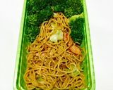 塾弁解説URL追記）扇状地やきそば弁当作り方3写真