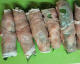 栄養たっぷり☆行者ニンニクの肉巻き天ぷら作り方2写真