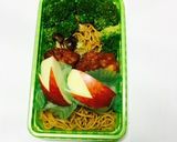 塾弁解説URL追記）扇状地やきそば弁当作り方6写真
