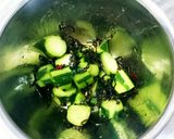 5分で1品キュウリのごま油と塩昆布あえ♡作り方3写真