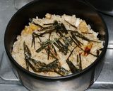 鯵の干物 (アジのひらき) 炊込みご飯作り方21写真